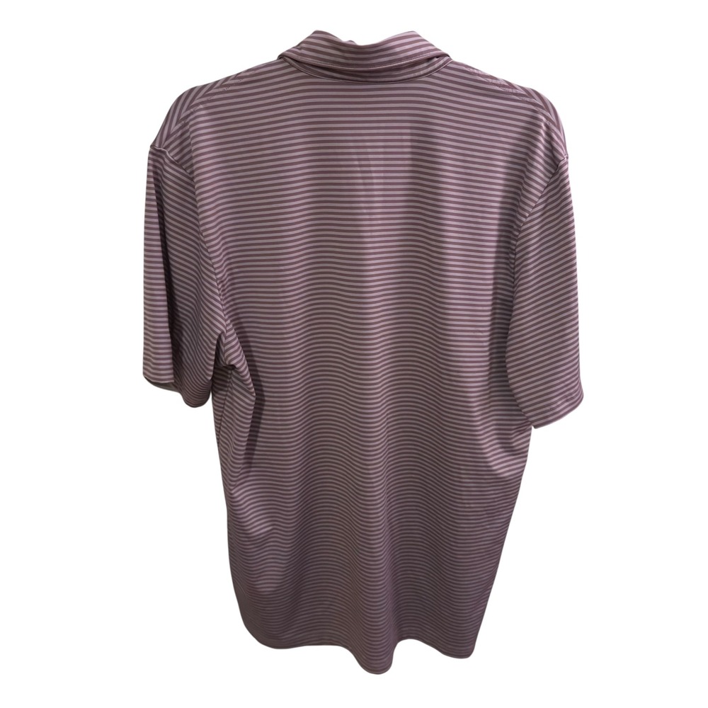 Criquet Mens Polo Shirt Size L Striped Short Sleeve Golf Casual - Picture 2 of 5